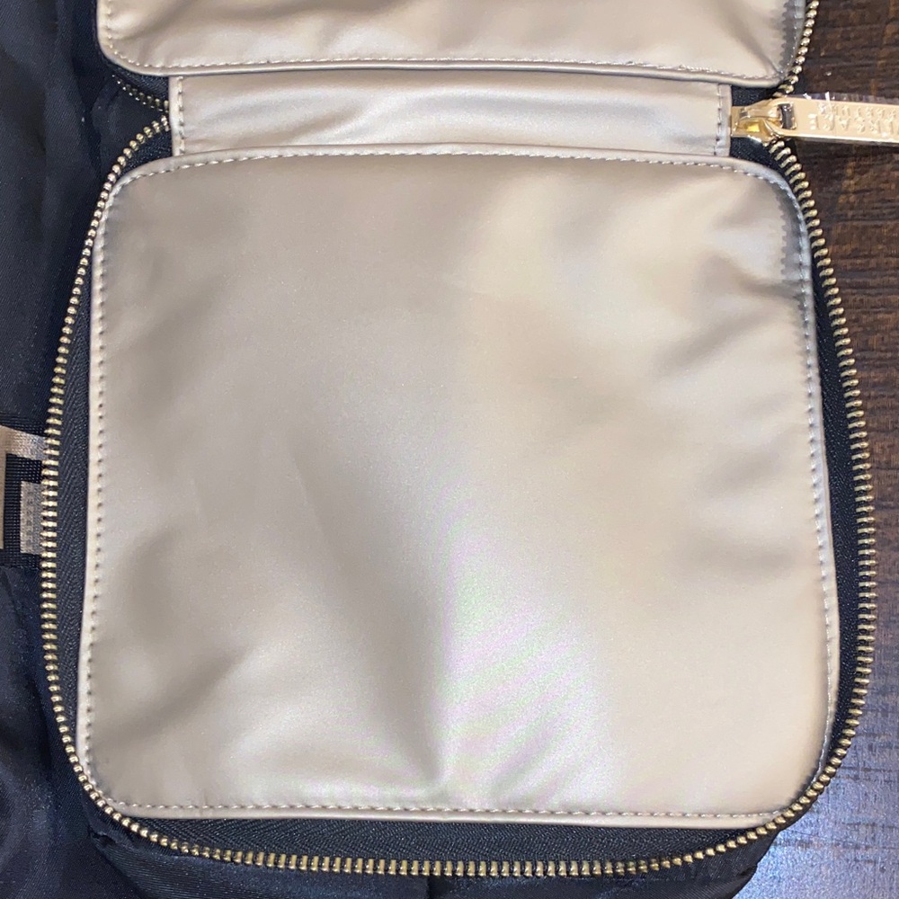 New! Versace Large Black Foldable Weekend Tote with Gold Accents - Picture 15 of 16